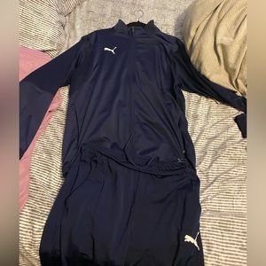 Mens blue puma tracksuit size medium